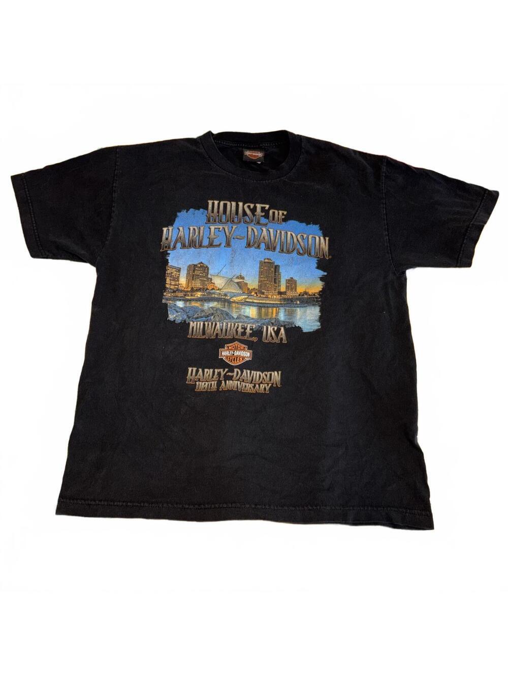Harley-Davidson Men’s Medium House of Harley Milwaukee 110th Anniversary T-Shirt